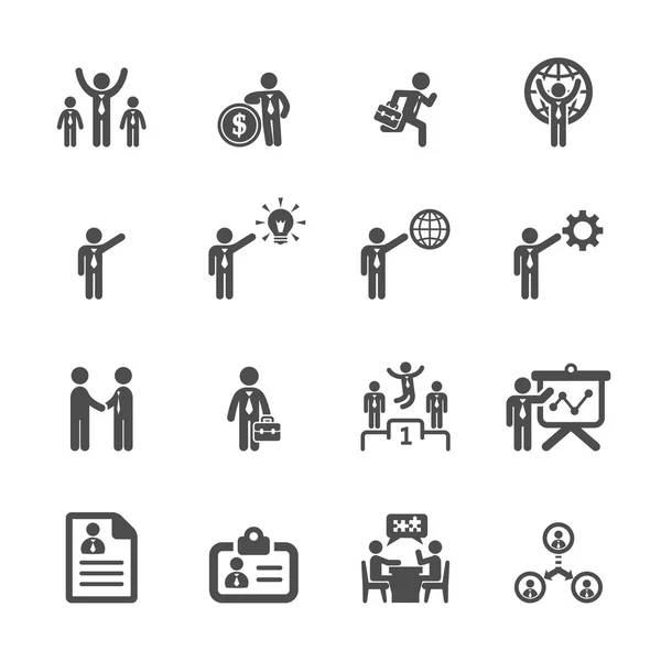 Geschäfts- und Management-Icon Set 5, Vektor eps10 — Stockvektor