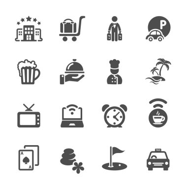 Hotel Icon set 2, vektör eps10