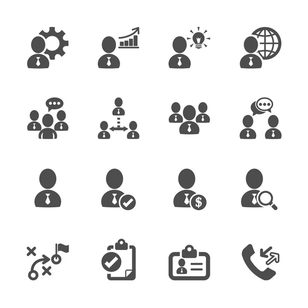 Business en management pictogram 10 in te stellen, vector eps10 — Stockvector