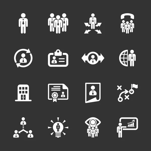 Conjunto de iconos de gestión de recursos humanos 2, vector eps10 — Vector de stock