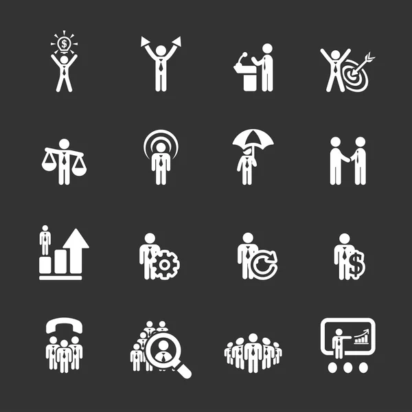 Business en management pictogram ingesteld 6, vector eps10 — Stockvector