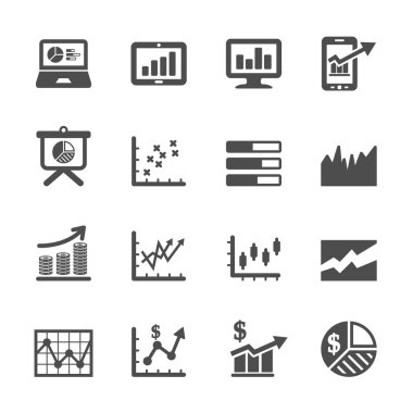 Infographic ve Grafik Icon set 6, vektör eps10