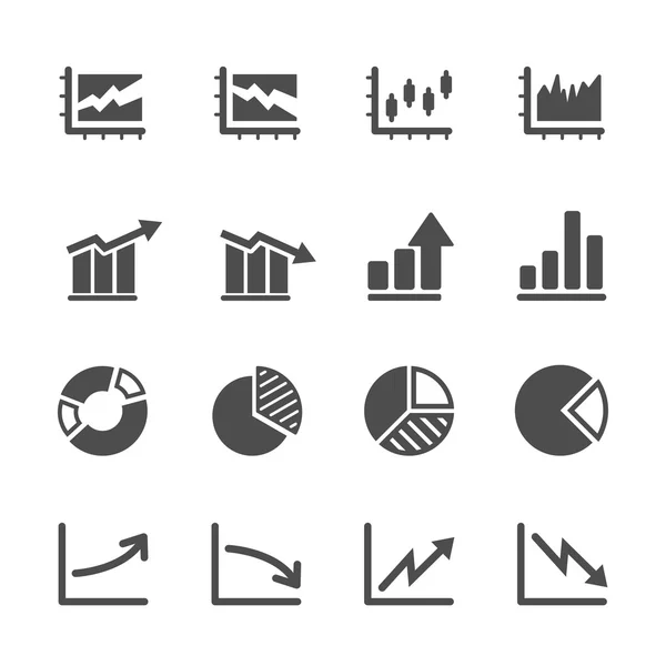 Graph and diagram icon set. — Stock Vector © davooda #28292751