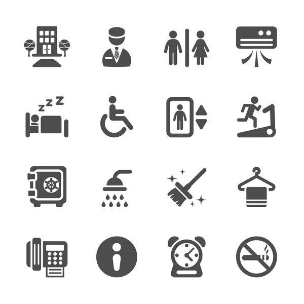 Hotel Service Icon Set 4, Vektor eps10 — Stockvektor