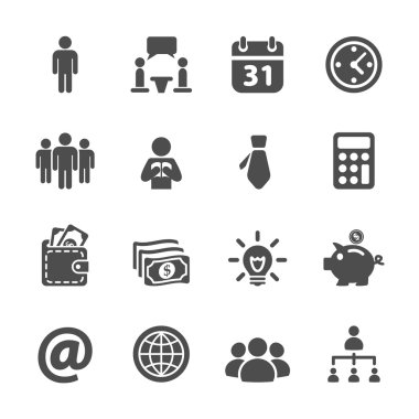 iş ve kurumsal simgesi ayarla, eps10 vektör