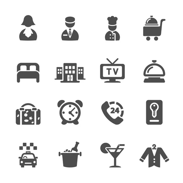 Hotel Service Icon Set 6, Vektor eps10 — Stockvektor