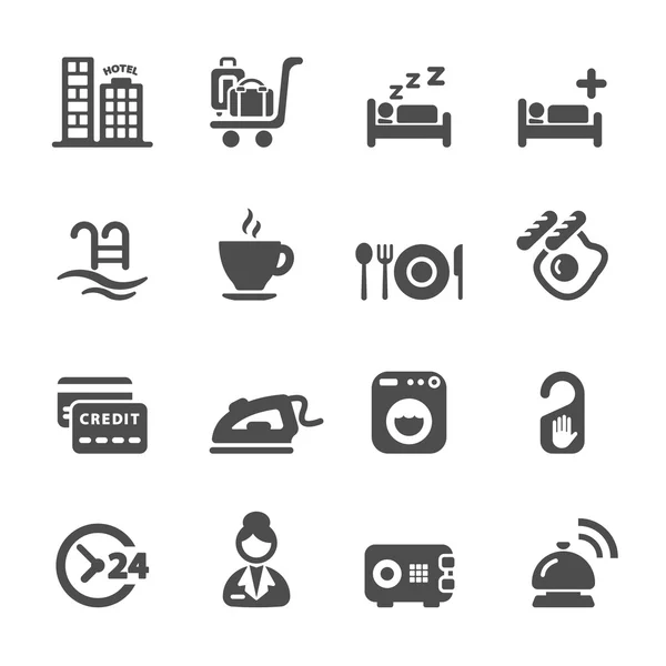 Hotel Service Icon Set 8, Vektor eps10 — Stockvektor