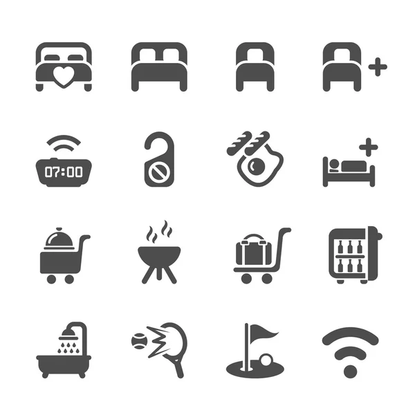 Hotel Service Icon Set 10, Vektor eps10 — Stockvektor