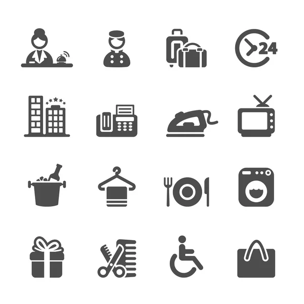 Set di icone dei servizi alberghieri 9, eps10 vettoriale — Vettoriale Stock