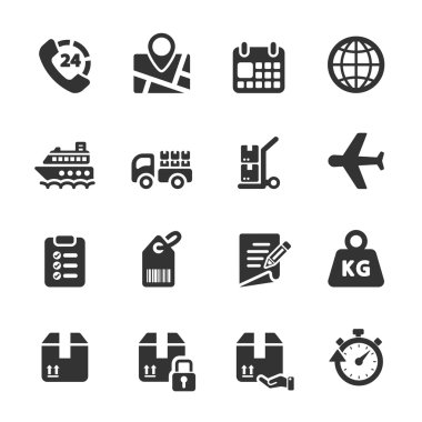 4, vektör eps10 lojistik Icon set