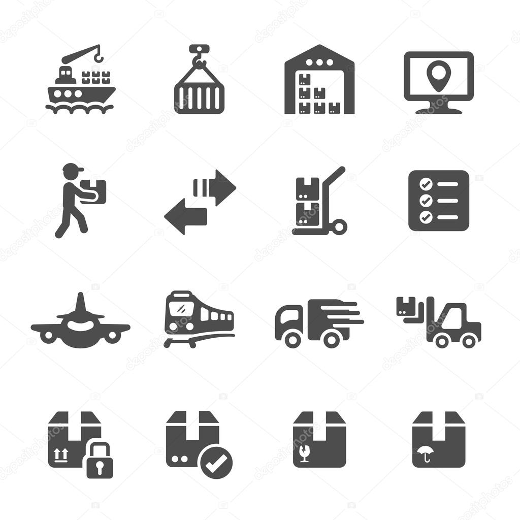 Logistic icon set 3, vector eps10.