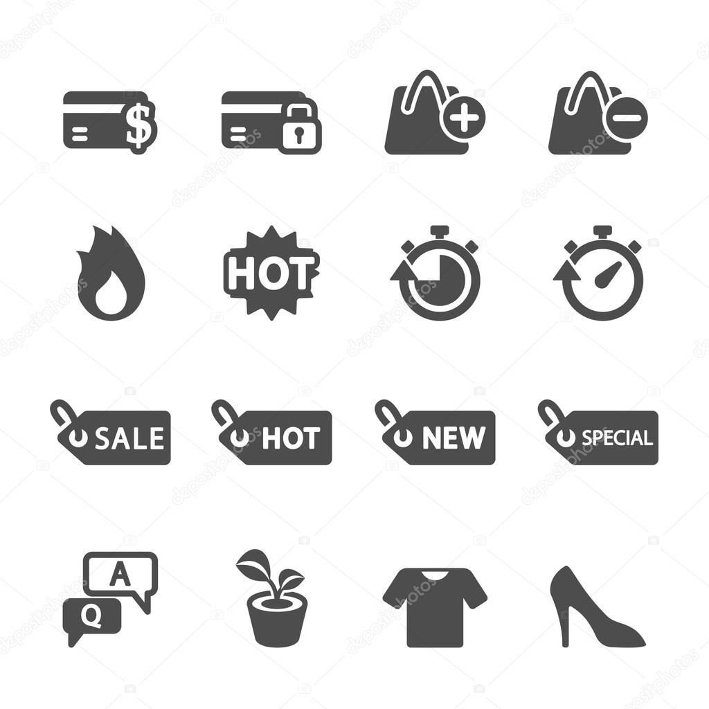shopping icon set 5, vector eps10