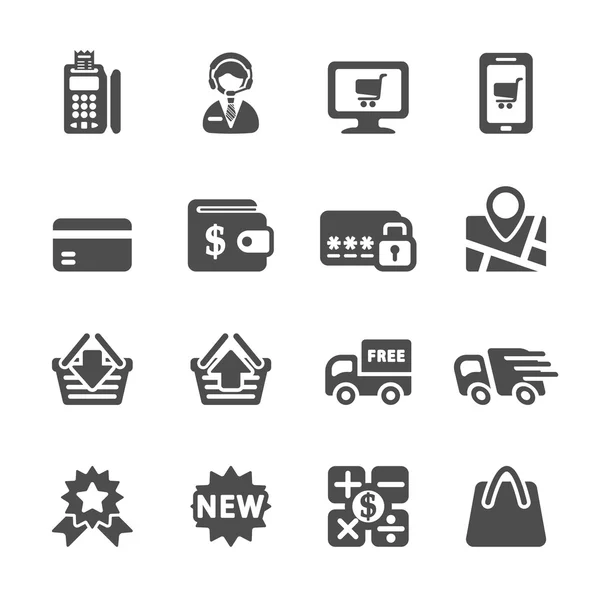 Icono de compra conjunto 8, vector eps10 — Vector de stock