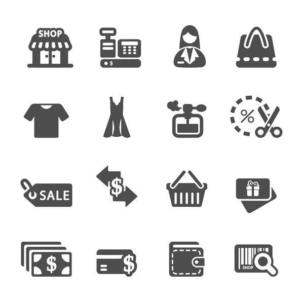 Shopping icon set 7, vector eps10 — Stock Vector