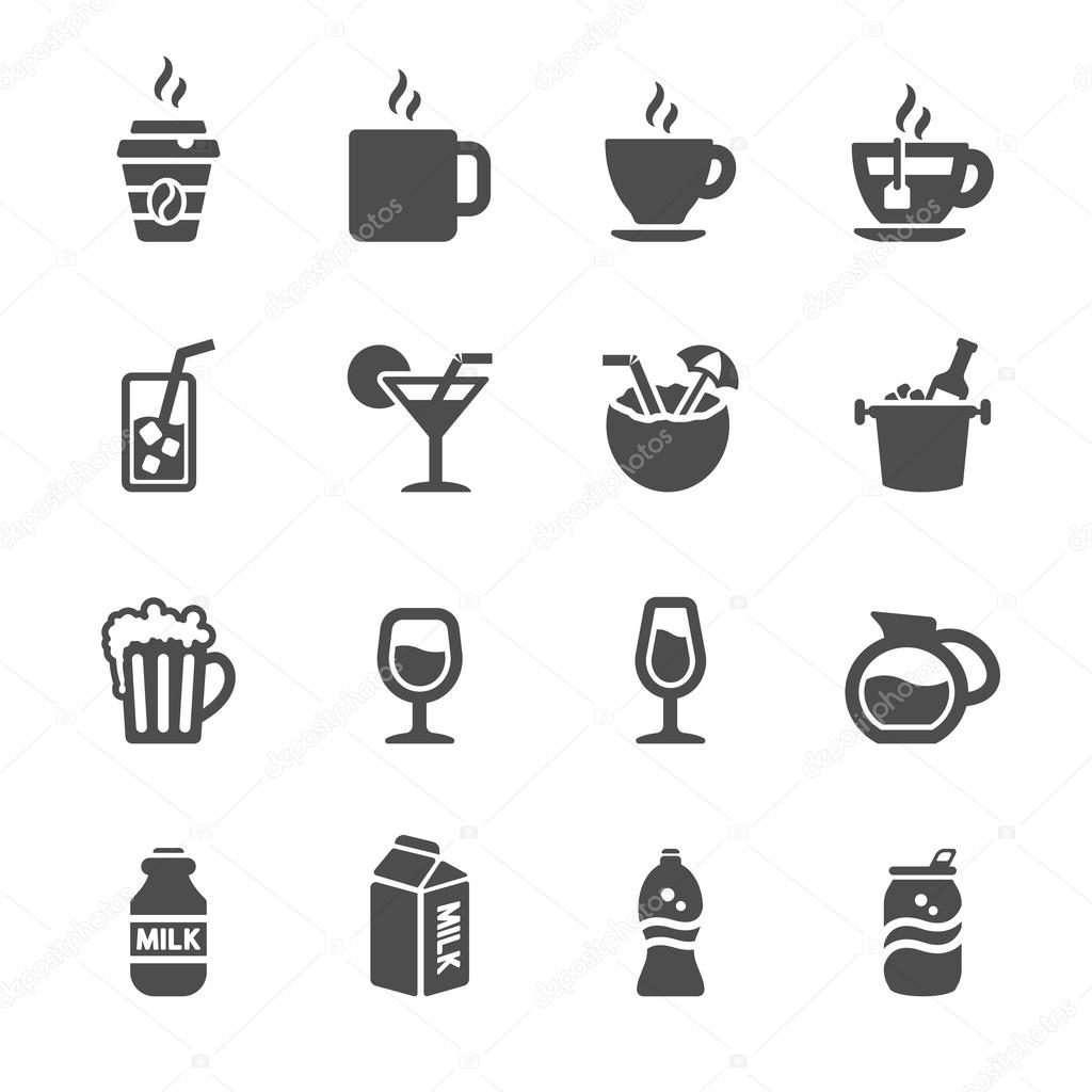 Bakery icon set, chalkboard version, vector eps10.
