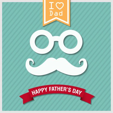 happy fathers day vintage retro style background, vector eps10