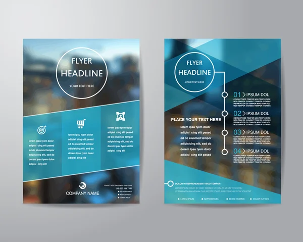 Modèle de présentation de dépliant d'affaires de conception de brochure en format A4, avec — Image vectorielle