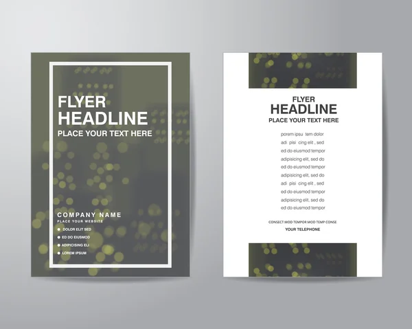 Simple blur background brochure flyer design layout template in — Stockvector