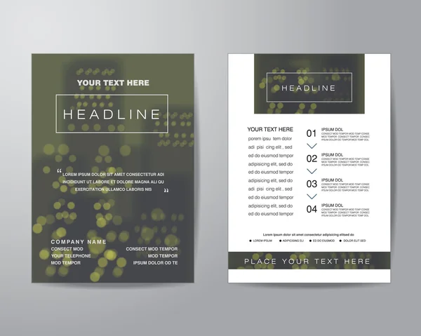 Simple blur background brochure flyer design layout template in — Διανυσματικό Αρχείο