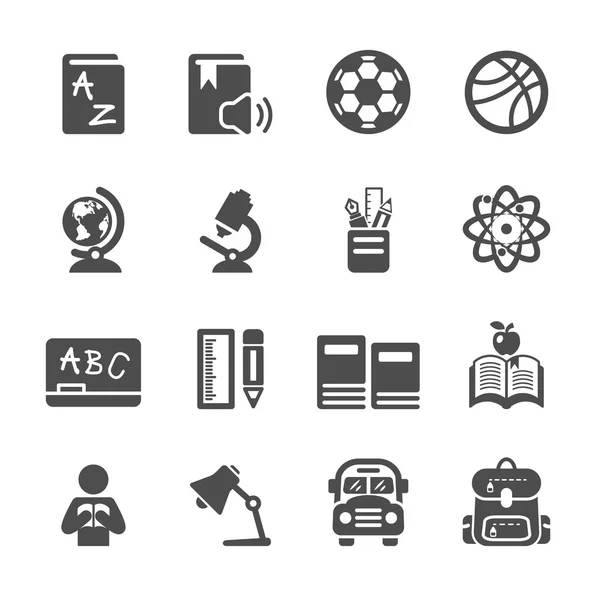 Conjunto de iconos de educación, vector eps10 — Vector de stock