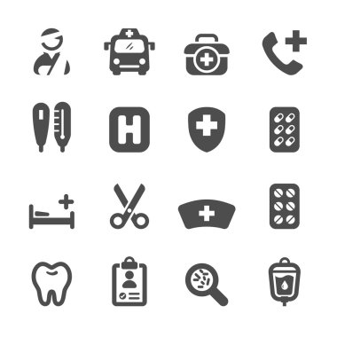 3, vektör eps10 tıp Icon set