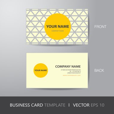 Kartvizit üçgen arka plan tasarım düzeni templat