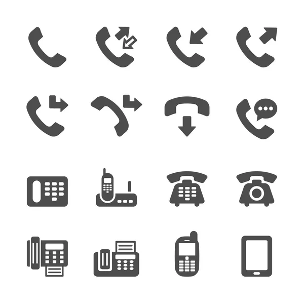 Telefoongesprek pictogrammenset 4, vector eps10 — Stockvector