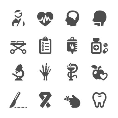 5, vektör eps10 tıp Icon set