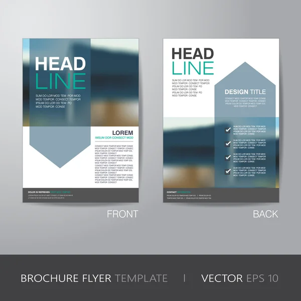Modèle de présentation de brochure d'entreprise en format A4, avec — Image vectorielle