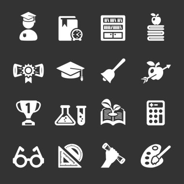 2, vektör eps10 eğitim Icon set