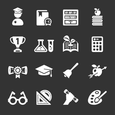 2, vektör eps10 eğitim Icon set