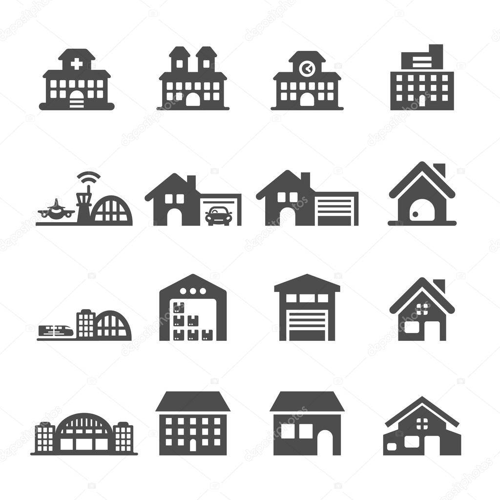 Building icon set 7, vector eps10.