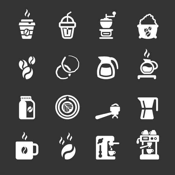 Kaffee-Icon-Set, Vektor eps10 — Stockvektor