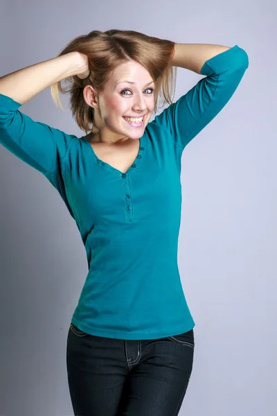 Retrato de menina bonita — Fotografia de Stock