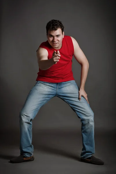 Portret van een man in de studio — Stockfoto