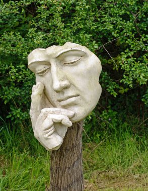 Statue of a Face clipart