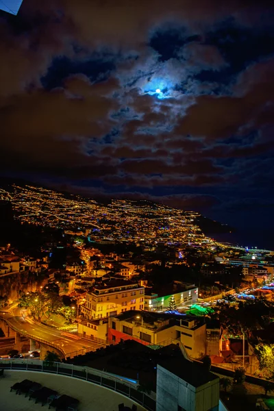 Światło księżyca, Funchal, Madera. — Zdjęcie stockowe