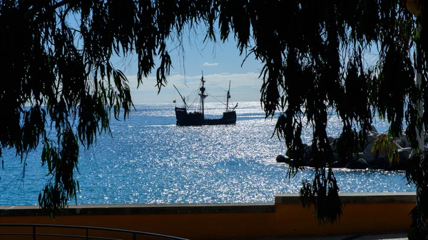Navio pirata de réplica, Funchal Madeira — Fotografia de Stock