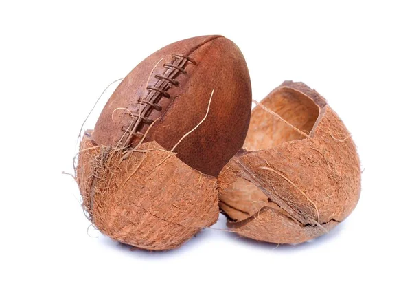 Creative Nuts Game Rugby — Stock Photo, Image