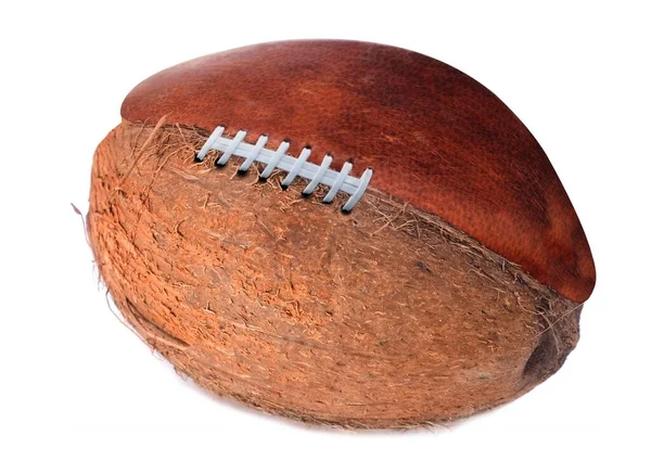 Half Rugby Ball Coconut — Stock Photo, Image