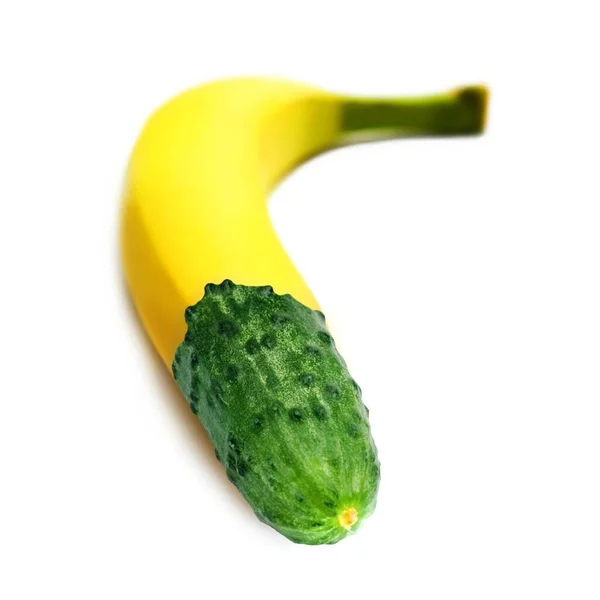 Bananaccumbuer Fetus Över Isolerad — Stockfoto