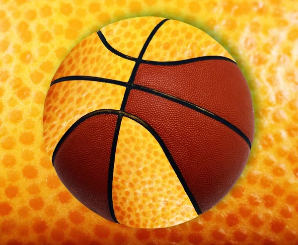 Basketball Orange Mandarine Mandarine — Stockfoto