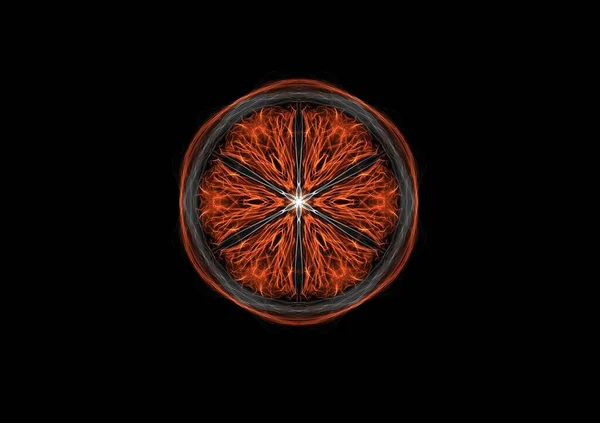 Τέχνη Πορτοκαλί Φέτα Κρυσταλλική Υφή — Φωτογραφία Αρχείου