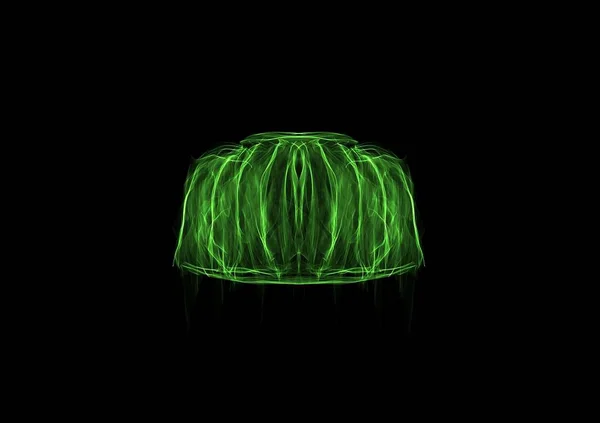Jelly Green Portion Isolated — Stock Photo, Image