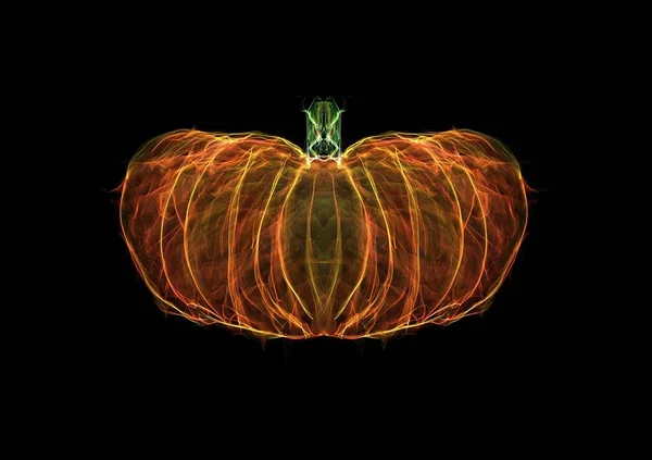 Pumpkin Isolate Fiery — Zdjęcie stockowe