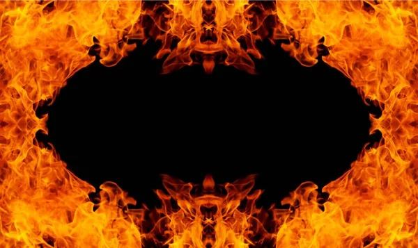 Fiery Frame Isolate — Stock Photo, Image