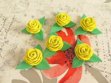 el yapımı Sarı Gül