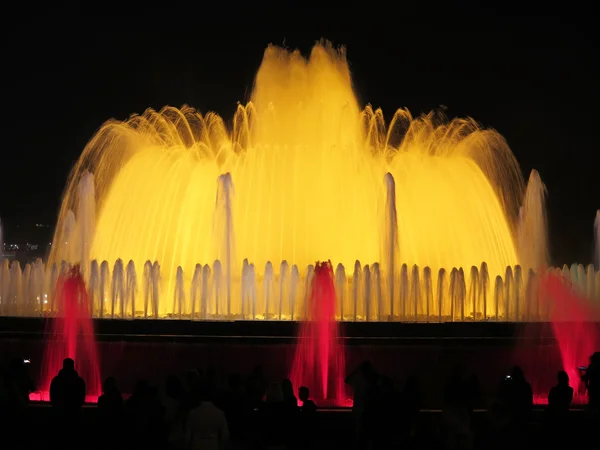 Barcelona fuente colores —  Fotos de Stock