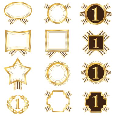 Altın çerçeve kümesi