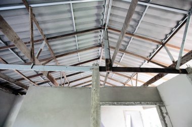 Bir binanın inşaat alanı - taş işçiliği